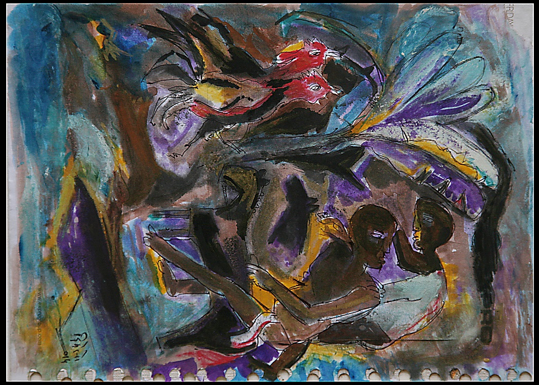 Dt121 Water Color On Paper  X  INC   Available.Jpg